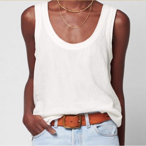 Faherty Dream Cotton Gauze Tank - Picture 1 of 5